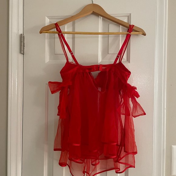 Victoria's Secret Red Lingerie Top - Picture 3 of 5